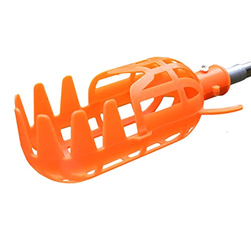 HANZIUP Plastic Fruit Picker Basket Head, Labor Saving Tool Fruits Catcher for Harvest Picking Apple Mango Pear Peach Mango Kiwi Lemon Cherry