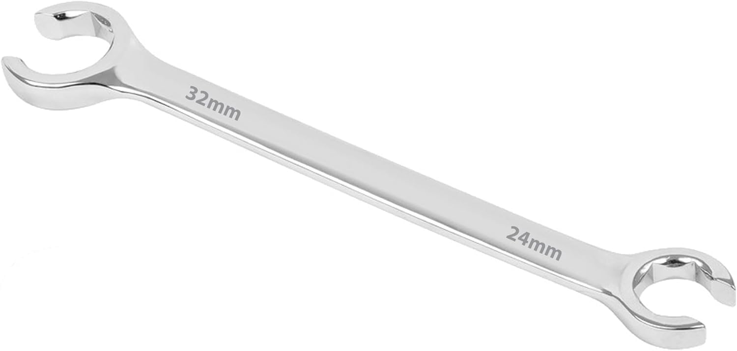 Pipestation Split Ring Spanner for 15mm and 22mm Plumbing Compression Fittings | Flare Nut Spanner | Double End Open Ring Spanner | Crows Foot Spanner | Hand Tools | Plumbing Tool | Plumbers Spanner