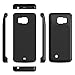 Caka S6 Battery Case, [Newest Version] 4200 Mah External Backup Battery Charger Cover Case for Samsung Galaxy S6 Rechargeable Power Bank Case,Portable Backup Power Bank Case with Kickstand (Black)