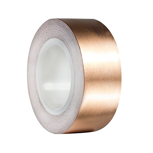 Copper Foil Tape with Conductive Adhesive for Slug Repellent,Electrical Repair 2" X 18 fit yds (50mm x 5.5m)