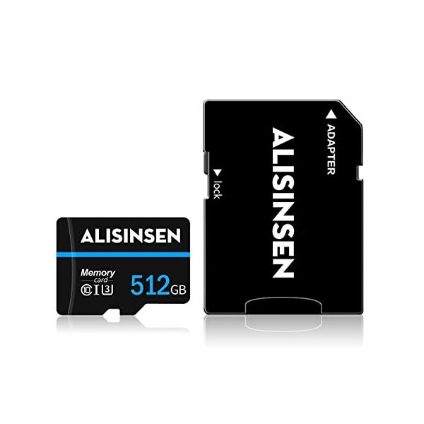 Micro-SD-Karte, 512 GB, TF-Karte, Klasse 10, High Speed, mit SD-Kartenadapter für Nintendo Switch