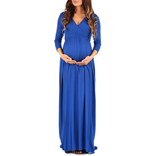 Wrapped Ruched Maternity Dress