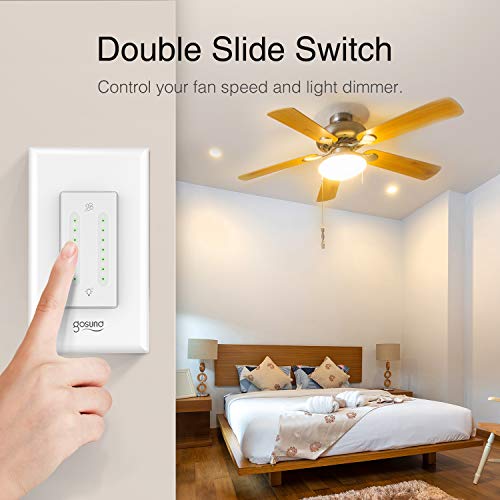 Smart Dimmer Switch, Gosund Smart WiFi Light Dimmer and Fan Speed