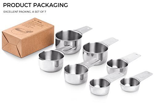 image for Measuring Cups: U-Taste 18/8 Stainless Steel Measuring Cups Set of 7-P