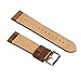 Hadley-Roma MS854 Rust Oil Tan Distressed Leather Stitched Men's Watch Band (22mm)