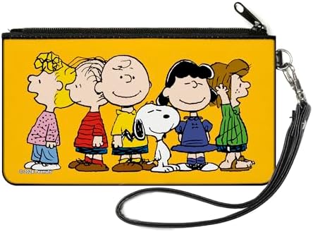 Peanuts Snoopy Womens Wallet, Zip Around Card Slots Coin Pocket