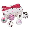 Bomb Cosmetics Little Box of Love Ballotin Bath Melt Wrapped Gift Pack, Contains, 6 x 30g