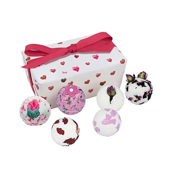 Bomb Cosmetics Little Box of Love Ballotin Bath Melt Wrapped Gift Pack, Contains, 6 x 30g