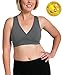 Kindred Bravely French Terry Racerback Nursing Sleep Bra for Maternity/Breastfeeding (Medium, Grey)
