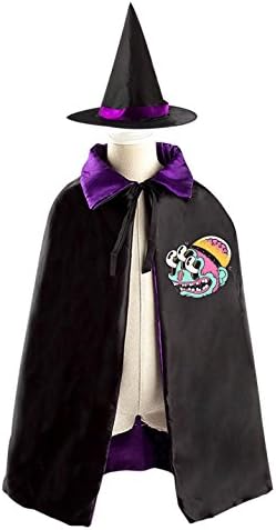 SeSHU Malformed Monster Custom Reversible Halloween Party Outfits Cape With Cap for Kids