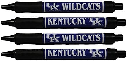 NCAA Kentucky Wildcats 4 pack Soft-Grip Ergonomic Ball Point Pen