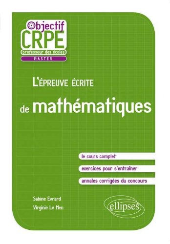 L' épreuve écrite de mathématiques