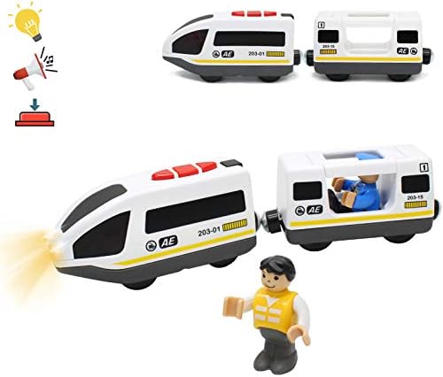 Lebze Battery Operated Train for Wooden 