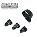 Guitar Slide, Set of 3Pcs Glass Slide, Bonus 6 Pcs Guitar Picks, and 4 Finger Picks With Pouch (3Pcs, Glass Slide)