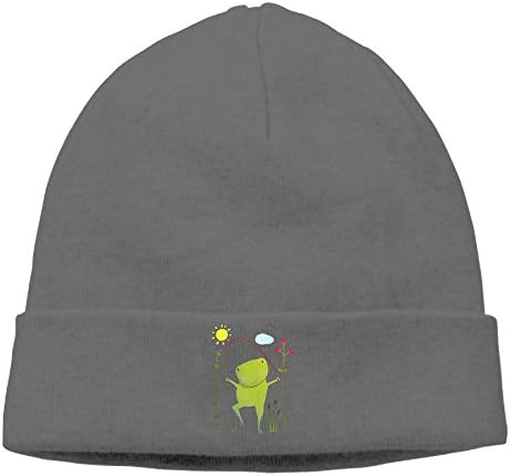 RTQSA The Jumping Rope Frog Animal Beanie Hat Unisex Classic Vintage\r\n Wool