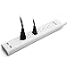 BESTEK 6-Outlet Surge Protector 6 Feet Cord with Dual 2.1A Total USB Ports, 245 Joule
