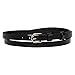 True Heart Style Women's Genuine Leather Skinny Dress Belt 7/16