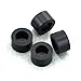 Electronics-Salon 100pcs 3mm Black Nylon Round Spacer, OD 7mm, ID 4.1mm, for M4 Screws, Plastic.