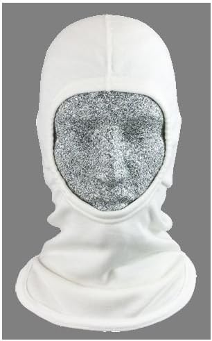 PGI 3028085 Fire Fighting and Arc Resistant Hood, Original Cobra Class, 100% Nomex (Meta-Aramid), One Size, White