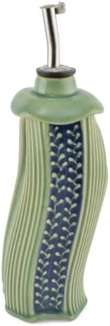 Creative with Clay Dancing Oil Vinegar Bottle, Soft Green
