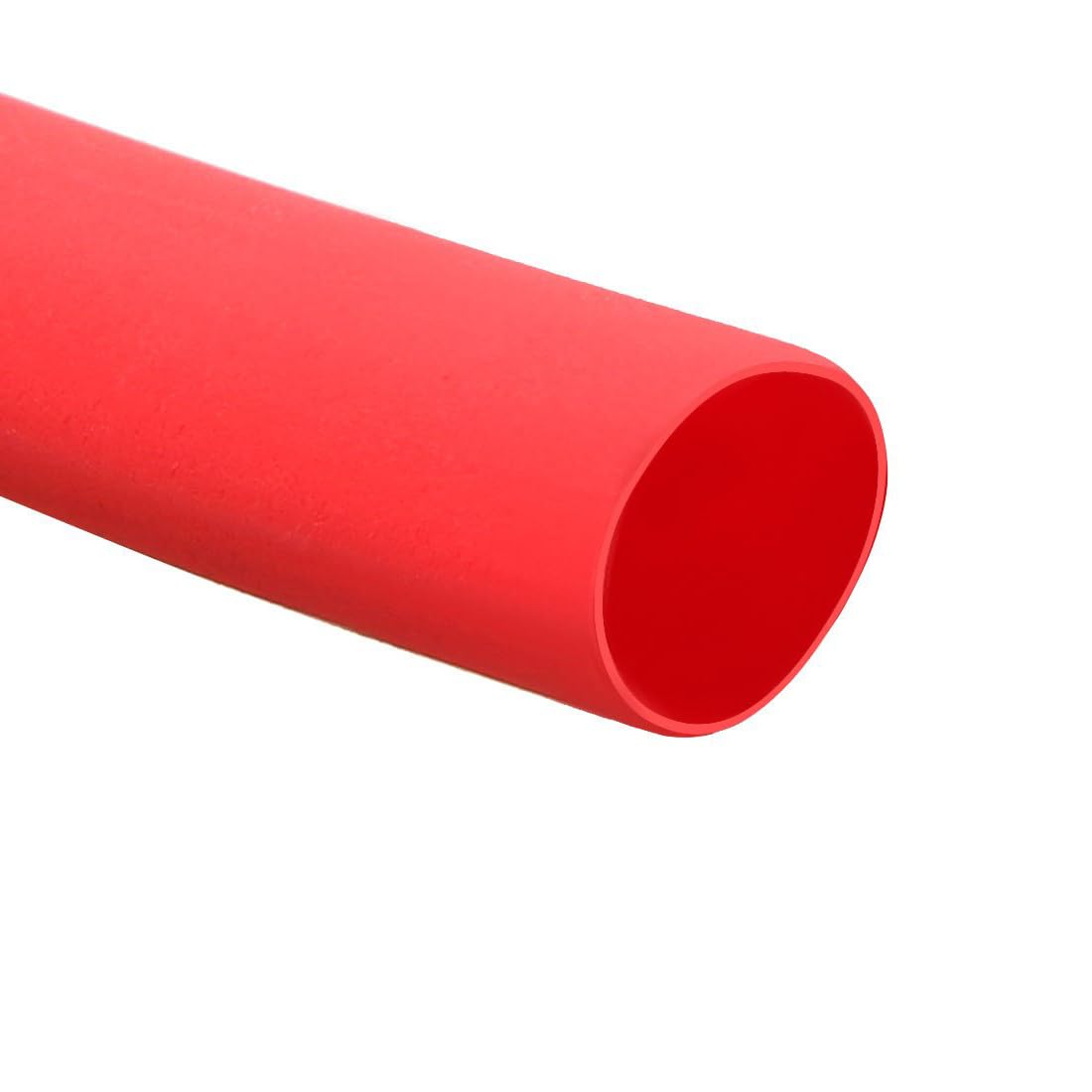Unifizz Heat Shrink Tubing 4mm Dia 7mm Flat Width 2:1 Ratio Shrinkable Tube Cable Sleeve 5m - Red