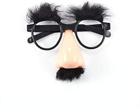 fake mustache glasses