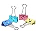 GAIORD 72 Pack Medium Paper Clips (1 inch/25mm), Smiling Face Binder Clips, Assorted Colors (1 inch)