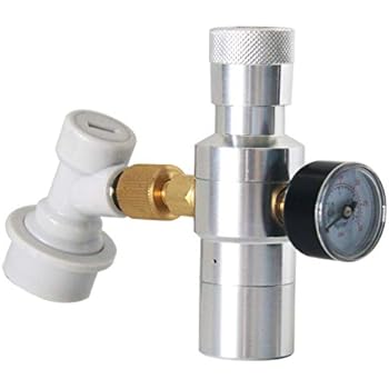 Beer Keg Charger CO2 Dispenser - Includes Keg Regulator 0-30 PSI, 3/8