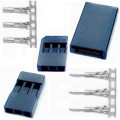 NYING RC Products Male / Female Pair Futaba J Style Servo Connector Plugs - 50 Sets