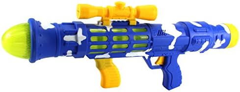 Combat Mission Bazooka Battery Operated Children's Kid's Toy Gun w/ Mock Scope, Lights, Sounds (Colors May Vary)