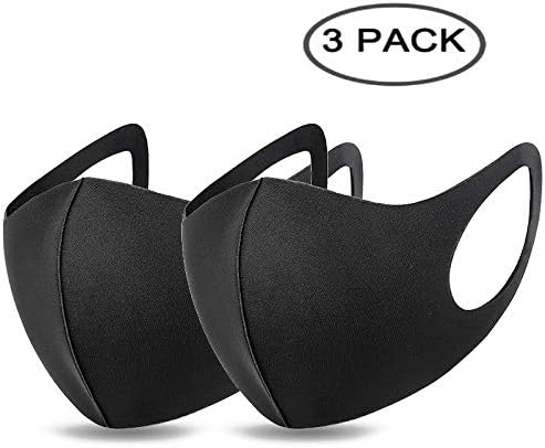 3 Pack Unisex Mouth Mask, Reusable Comfy Safety Air Fog Respirator for Anti-Dust Half Face Masks