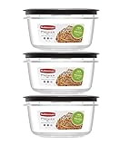 Rubbermaid Premier Food Storage Container, 5-Cup (Pack of 3)