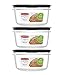 Rubbermaid Premier Food Storage Container, 5-Cup (Pack of 3)