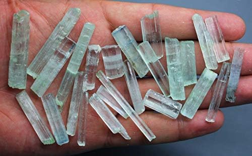 1 Hand Picked Aquamarine Crystal mined in Shigar, Ideal for Wire Wrapping, Collection and Jewelry Making Gemstone Parcel.