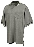 Tri-Mountain Men's 60/40 Jacquard Knit Collar Golf Shirt (4 Colors, XS-6XLT)