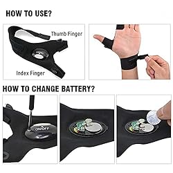 2 Pair LED Flashlight Gloves Christmas Stocking