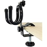 Universal Clamp-on Airbrush Holder - Hold Any Combination of Gravity-Feed, Side-Feed, Bottom-Feed and Trigger-Style airbrushes, A Must for Every Airbrush Artist - Beginner or Professional.