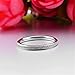 Fashion Month Womens 2mm Stainless Steel Sand Blast Finish Silver Wedding Band Engagement White Gold Domed Ring