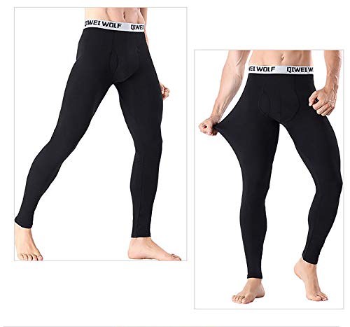XGDong Thermal Underwear for Men Fleece Lined Thermals Men\'s Base Layer Long John Set