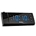 Magnasonic USB Charging Alarm Clock Radio with Time Projection, Battery Backup, Auto Time Set, Dual Alarm, 1.2