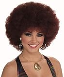 Forum Novelties Women's 70's Disco Doll Afro Wig, Auburn, One Size