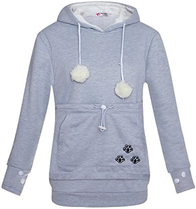 Hongwen Japanese New Large Pocket Unisex Pet Holder Cat Dog Kangaroo Pouch Hoodie