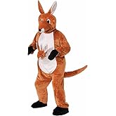MatGui Deluxe Plush Kangaroo Mascot Adult Party Adult Sized Cosplay Kangaroo Mascot Costumes