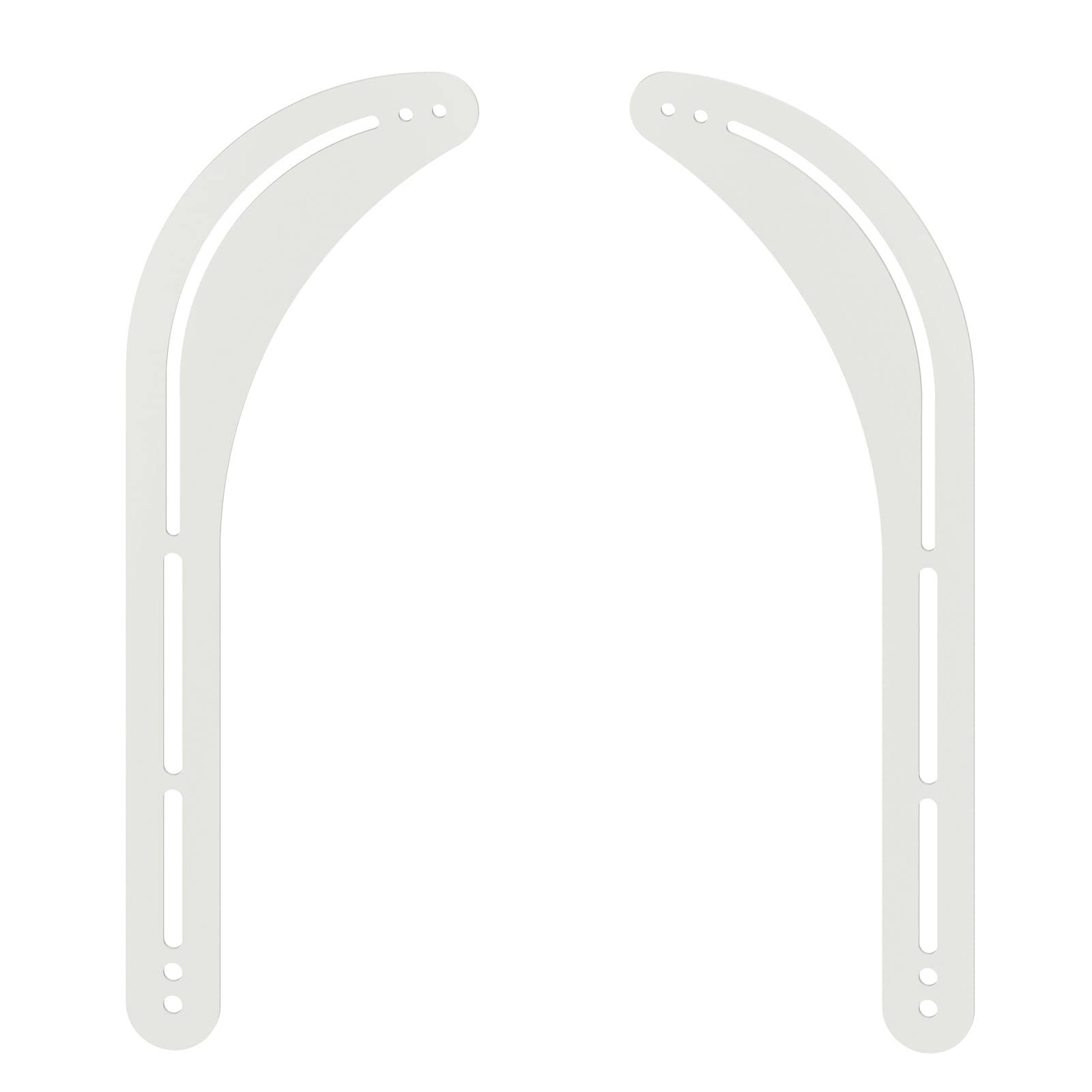 Intec brackets - White Sound bar speaker universal fit bracket suitable for mounting with 32" - 75" TVs