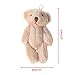 Lukalook 5PCS Small Bears Plush Soft Toys Pearl Velvet Dolls Gifts Mini Teddy Bear