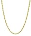 18K Yellow Gold 1.5MM Diamond Cut Rope Chain Necklace - Made in Italy -16