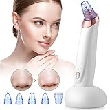 Blackhead Remover Pore Vacuum MARYSUN Blackhead Vacuum Comedone Extractor Pimple Rechargeable Remover with 5 Suction Head