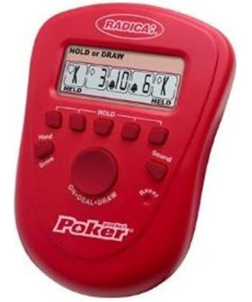 handheld electronic poker game