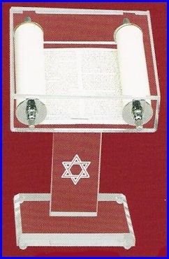 Acrilic Torah Stand w/ Movable Torah. 9