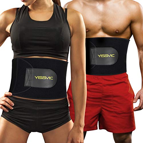 YISSVIC Fitness Waist Belt Sweat Slim Belt for Men and Women with